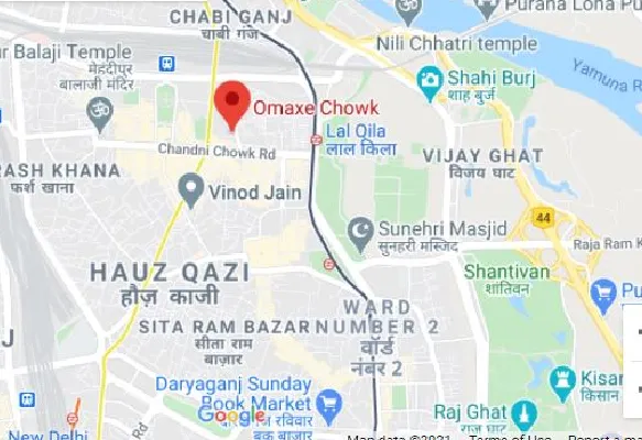 Omaxe Chandni Chowk Location Map
