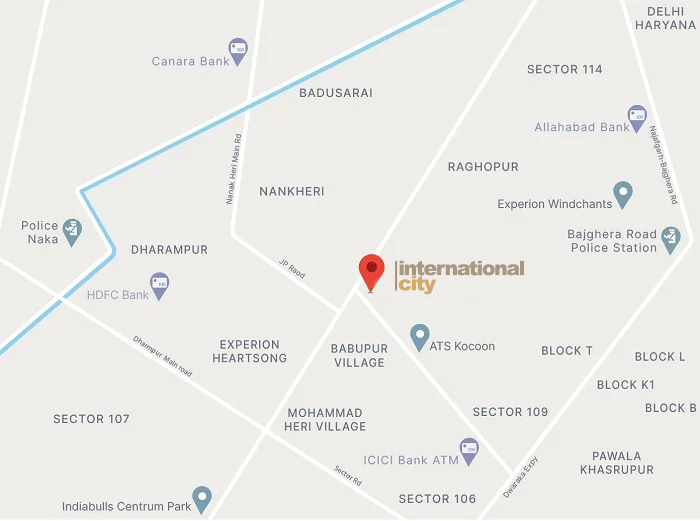 International City by Sobha Phase 1 Location Map