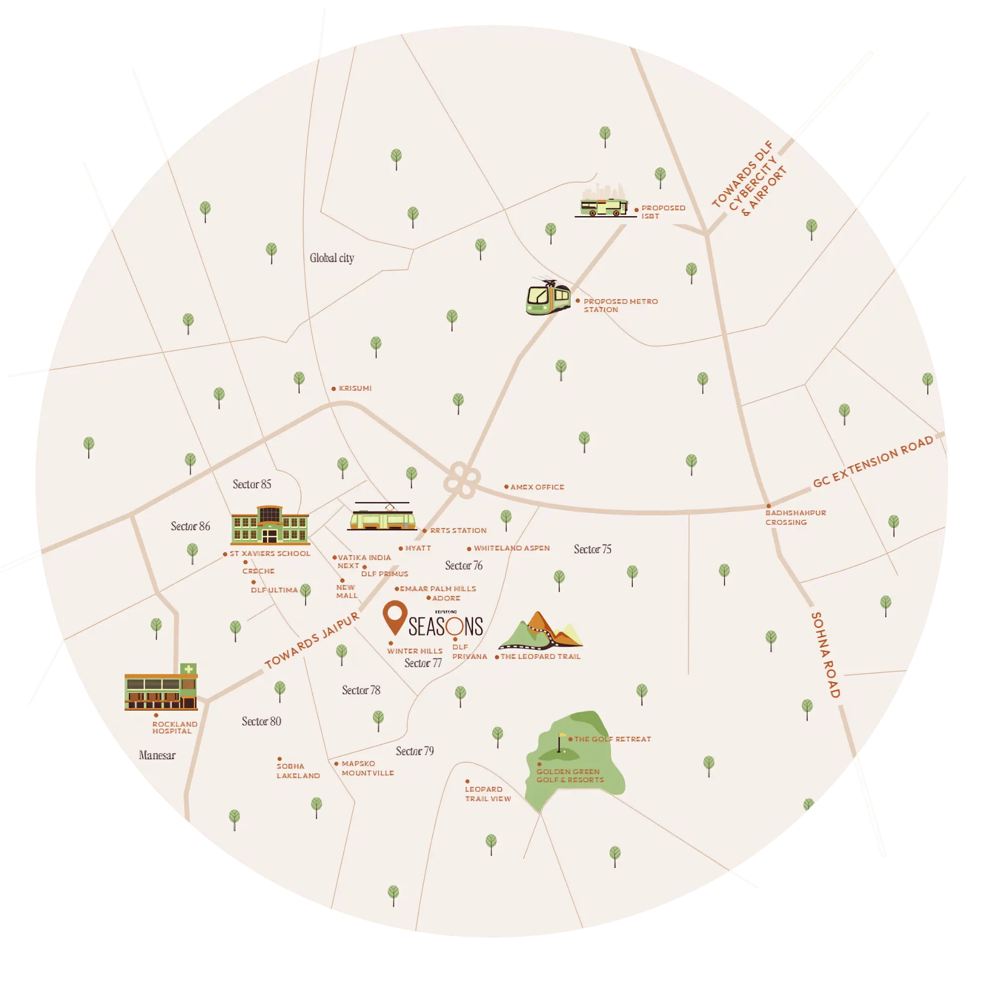 Keystone Seasons Location Map