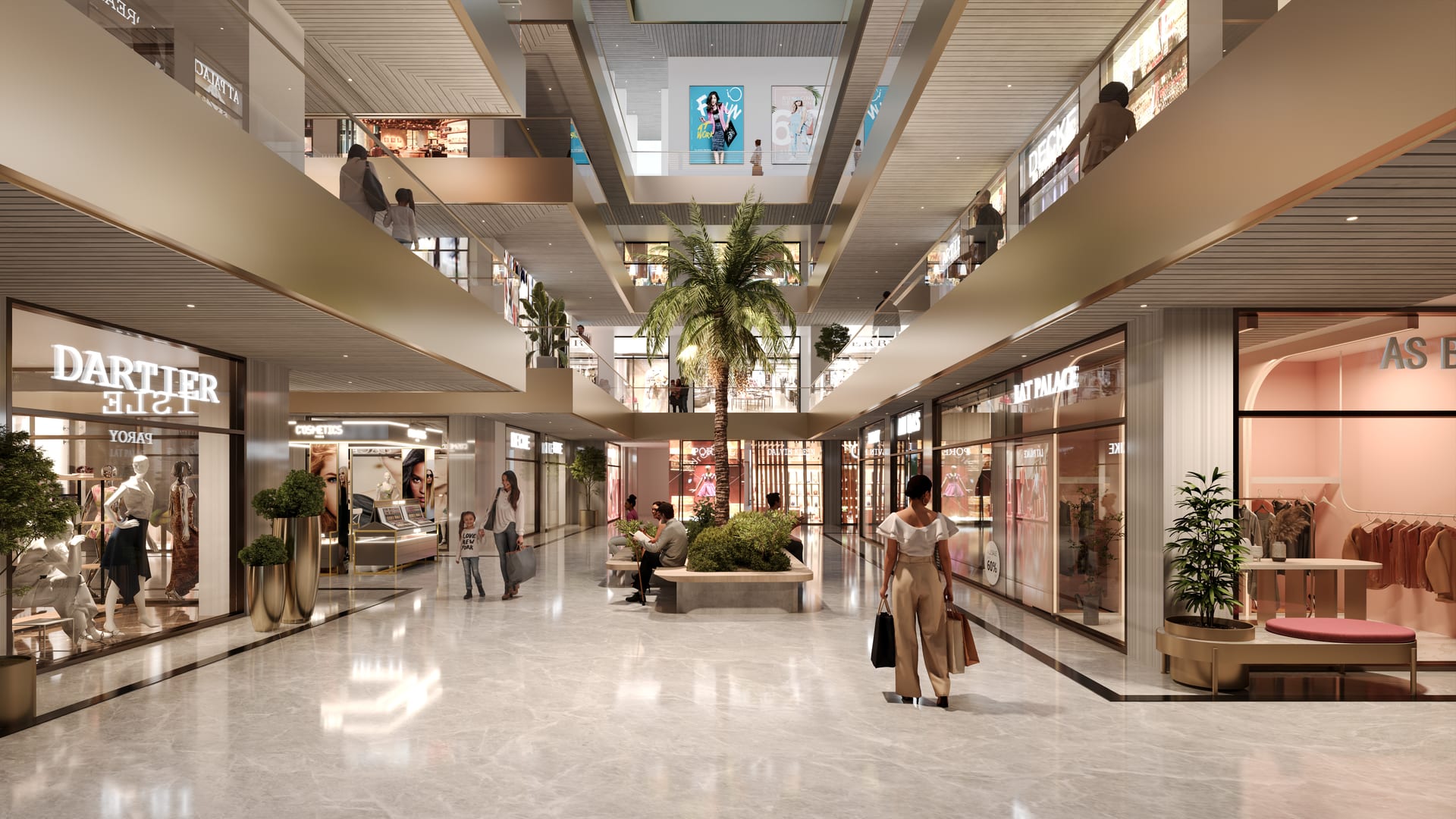 Retail atrium at Aura Vantaje, Sector 48 Gurugram — artist’s impression